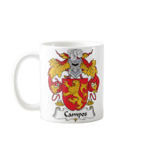 Campos Family Crest mugs by coatsofarms Campos Family Crest mugs