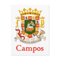 Campos Shield of Puerto Rico postcards