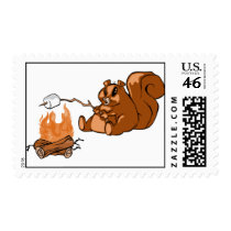 Campsite Beaver Stamps