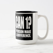 Can 1 Person Make A Difference? Mugs mugs