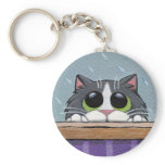 Can I Come In? v.2 - Cat Keychain