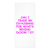 Can I Trade My Ex-Husband For Behind Door #2 rack cards by Mustang_Lady Can I Trade My Ex-Husband For Behind Door #2 rack cards