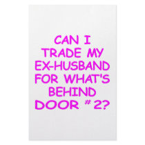 Can I Trade My Ex-Husband For Behind Door #2 stationery by Mustang_Lady Can I Trade My Ex-Husband For Behind Door #2 stationery