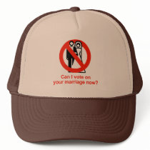 Can I vote on your marriage now hats by gayshirts Can I vote on your marriage now hats