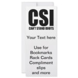 Can’t Stand Idiots. Funny and mildly insulting Custom Rack Card