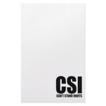 Can’t Stand Idiots. Funny and mildly insulting Custom Stationery