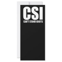Can’t Stand Idiots. Funny design. Rack Cards