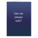 Can We Please Talk? cards