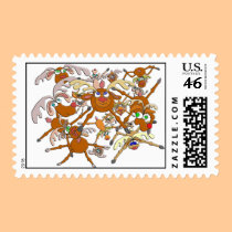 can you find rudolph? stamps