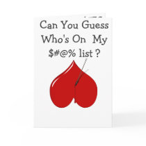 Can you guess who's on my ......list? cards by LovesMe_LovesMeNot Can you guess who's on my ......list? cards