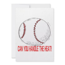 Can You Handle The Heat Custom Invitations