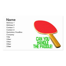 Can You Handle The Paddle Business Card