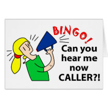 Can you hear me now bingo caller? cards