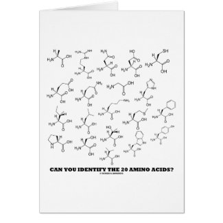 Can You Identify The 20 Amino Acids? (Chemistry) card