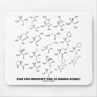 Can You Identify The 20 Amino Acids? (Chemistry) mousepad