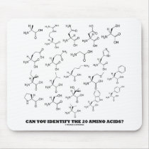 Can You Identify The 20 Amino Acids? (Chemistry) mousepads by wordsunwords Can You Identify The 20 Amino Acids? (Chemistry) mousepads