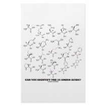 Can You Identify The 20 Amino Acids? (Chemistry) stationery