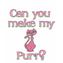 Can You Make My Pussy Purr Ladies Basic T-Shirt