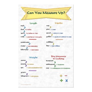Can You Measure Up Poster print