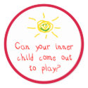 Can your inner child come out and play? stickers