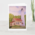 Cana Island Lighthouse Blank Greeting Card card