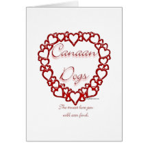 Canaan Dog True Love Card