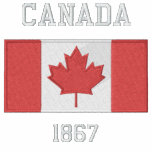 Canada 1867 Fleece Track Jacket embroidered shirts