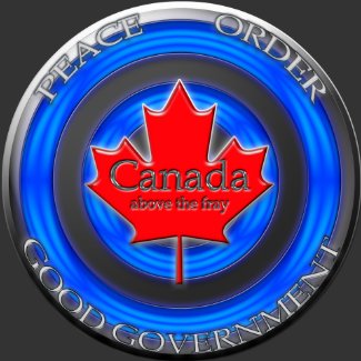 Canada Above the Fray Rondel magnet