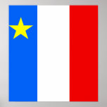 Canada Acadia High quality Flag Print