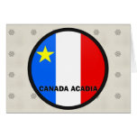 Canada Acadia Roundel quality Flag Cards
