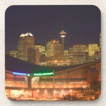 Canada, Alberta, Calgary: City Skyline from Coaster