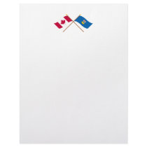 Canada and Alberta Crossed Flags Letterhead