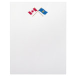 Canada and Alberta Crossed Flags Letterhead