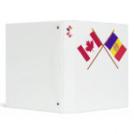 Canada and Andorra Crossed Flags binders