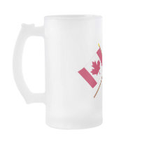 Canada and Andorra Crossed Flags Coffee Mugs