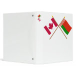 Canada and Belarus Crossed Flags binders