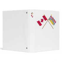 Canada and British Columbia Crossed Flags binders