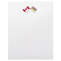 Canada and British Columbia Crossed Flags letterhead by Vexillophile Canada and British Columbia Crossed Flags letterhead