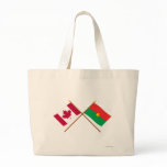 Canada and Burkina Faso Crossed Flags bags