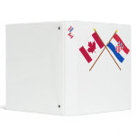 Canada and Croatia Crossed Flags binders