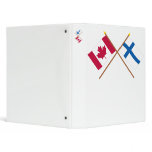 Canada and Finland Crossed Flags binders