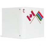 Canada and Gambia Crossed Flags binders