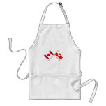 Canada and Greenland Crossed Flags Aprons