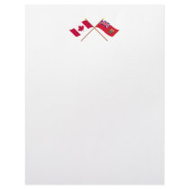 Canada and Manitoba Crossed Flags letterhead