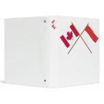 Canada and Monaco Crossed Flags binders