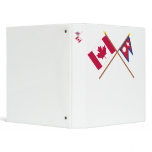 Canada and Nepal Crossed Flags binders