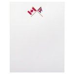 Canada and Nepal Crossed Flags letterhead