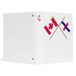 Canada and Netherlands Antilles Crossed Flags binders