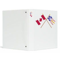 Canada and Newfoundland Crossed Flags binders