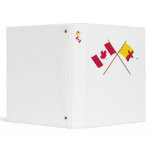Canada and Nunavut Crossed Flags binders